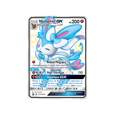 Carte Nymphali - Chromatique rare GX de Pokémon Destinées Occultes SV76/SV94