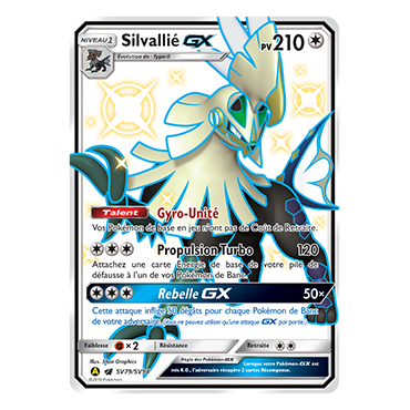 Silvallié SV79/SV94 : Joyau Chromatique rare GX de l'extension Pokémon Destinées Occultes