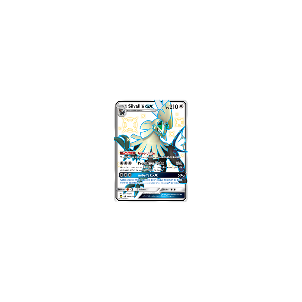 Silvallié SV79/SV94 : Joyau Chromatique rare GX de l'extension Pokémon Destinées Occultes