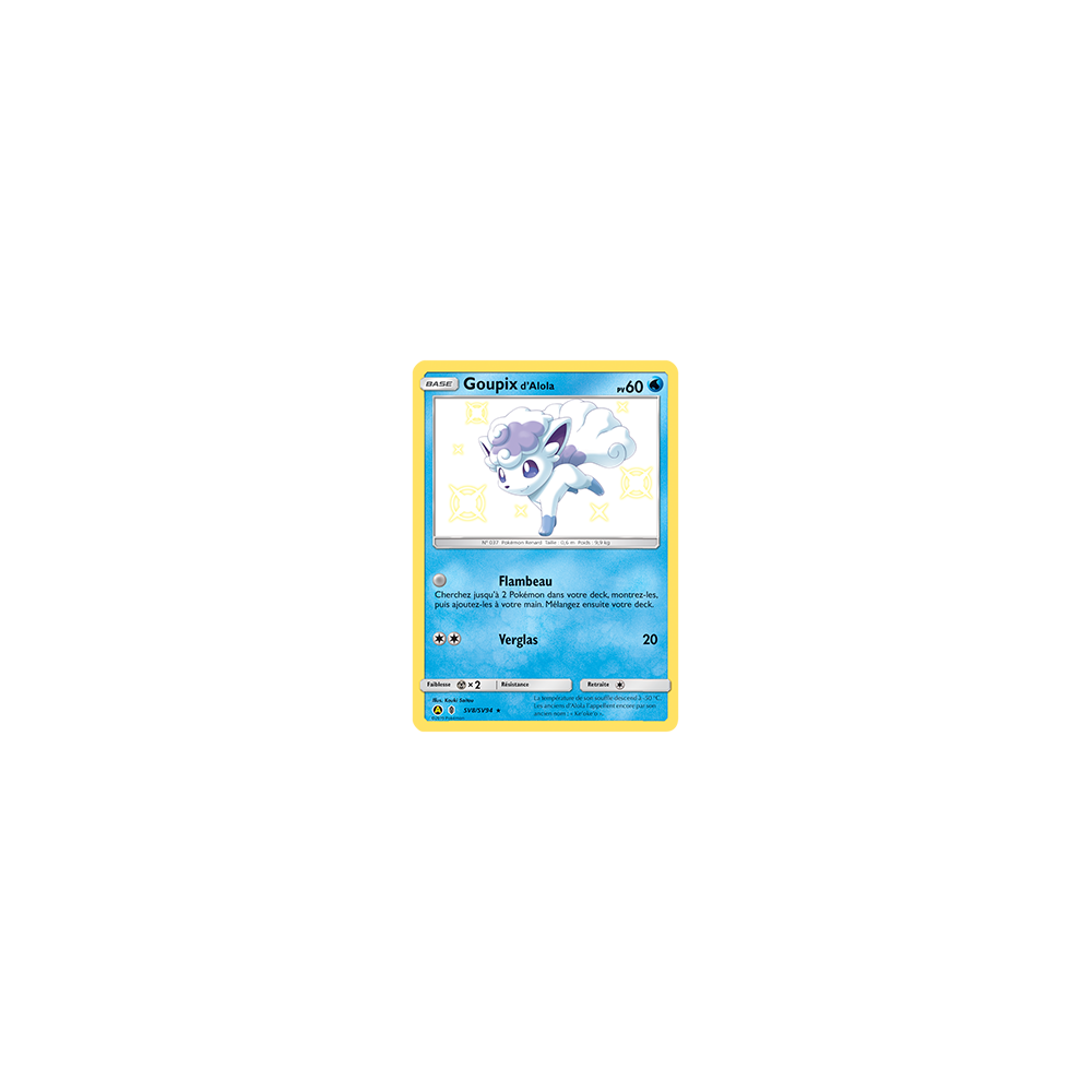 Goupix d'Alola SV8/SV94 : Joyau Chromatique rare de l'extension Pokémon Destinées Occultes