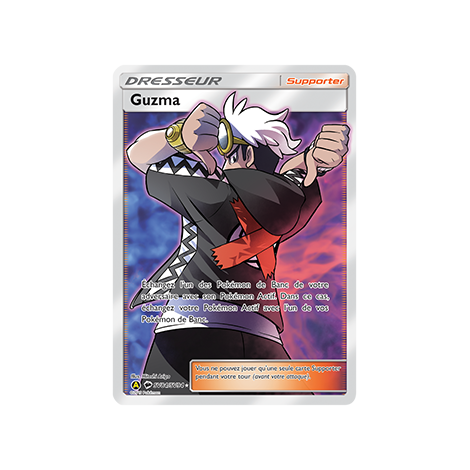 Découvrez Guzma, carte Ultra rare de la série Destinées Occultes