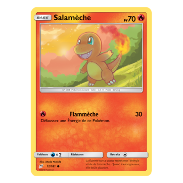 Découvrez Salamèche, carte Commune de la série Duo de Choc