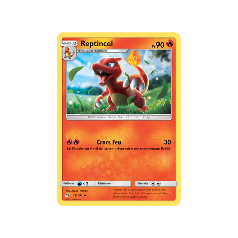 Carte Reptincel - Peu commune de Pokémon Duo de Choc 13/181