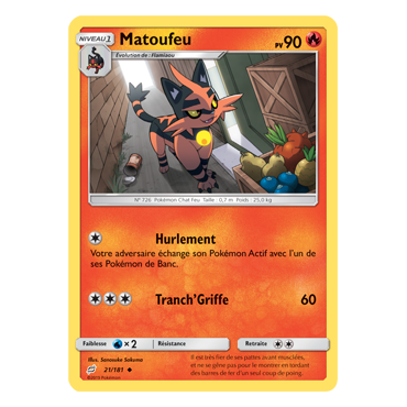 Découvrez Matoufeu, carte Peu commune de la série Duo de Choc