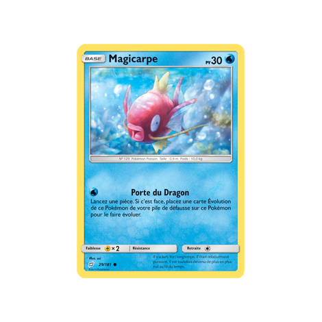 Carte Magicarpe - Commune de Pokémon Duo de Choc 29/181