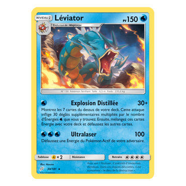 Léviator 30/181 : Joyau Holographique rare de l'extension Pokémon Duo de Choc
