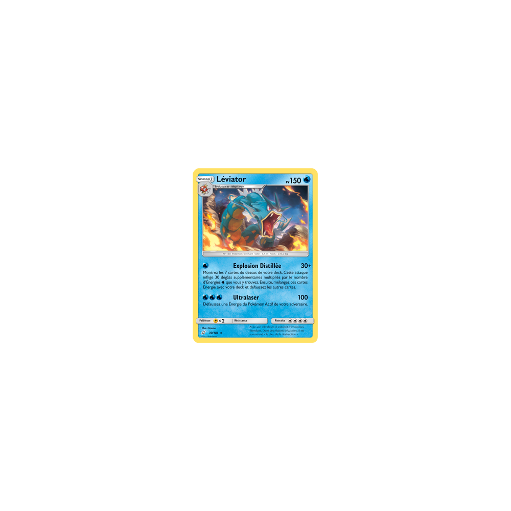 Léviator 30/181 : Joyau Holographique rare de l'extension Pokémon Duo de Choc