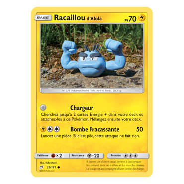 Carte Racaillou d'Alola - Commune de Pokémon Duo de Choc 35/181