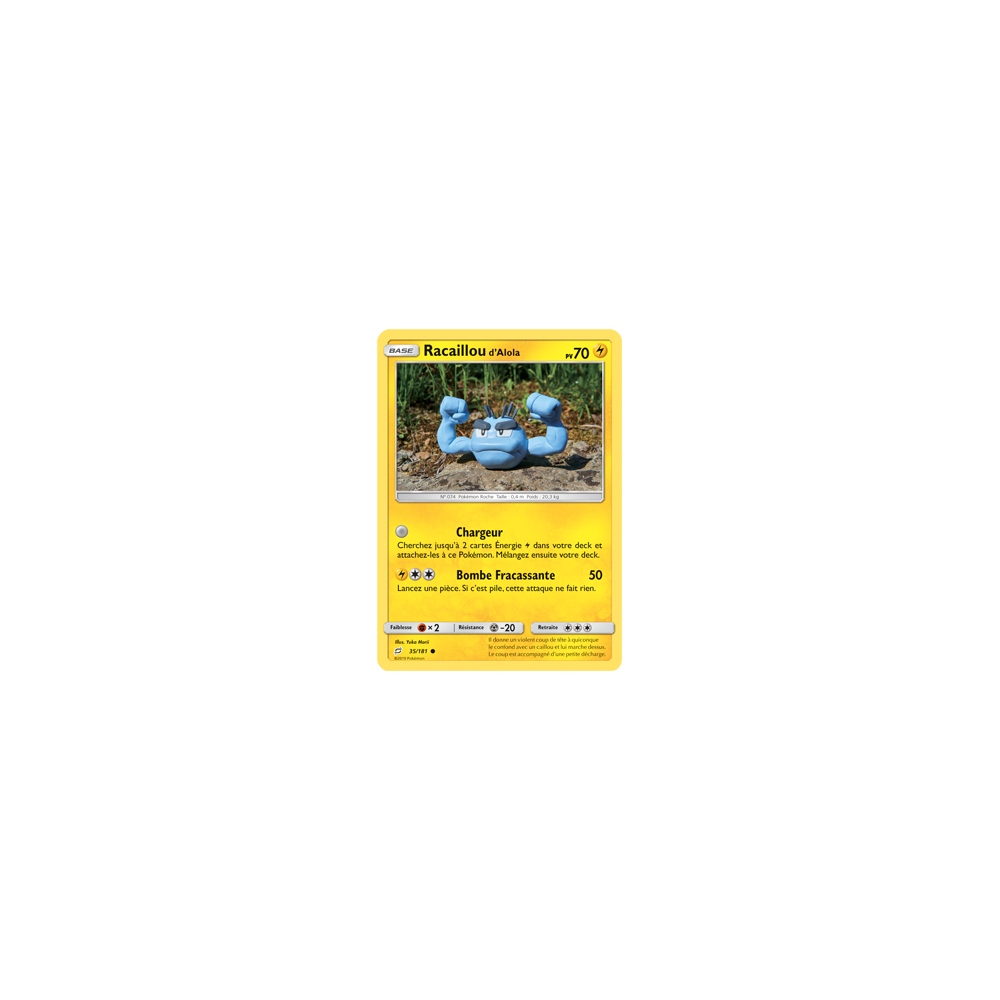 Carte Racaillou d'Alola - Commune de Pokémon Duo de Choc 35/181