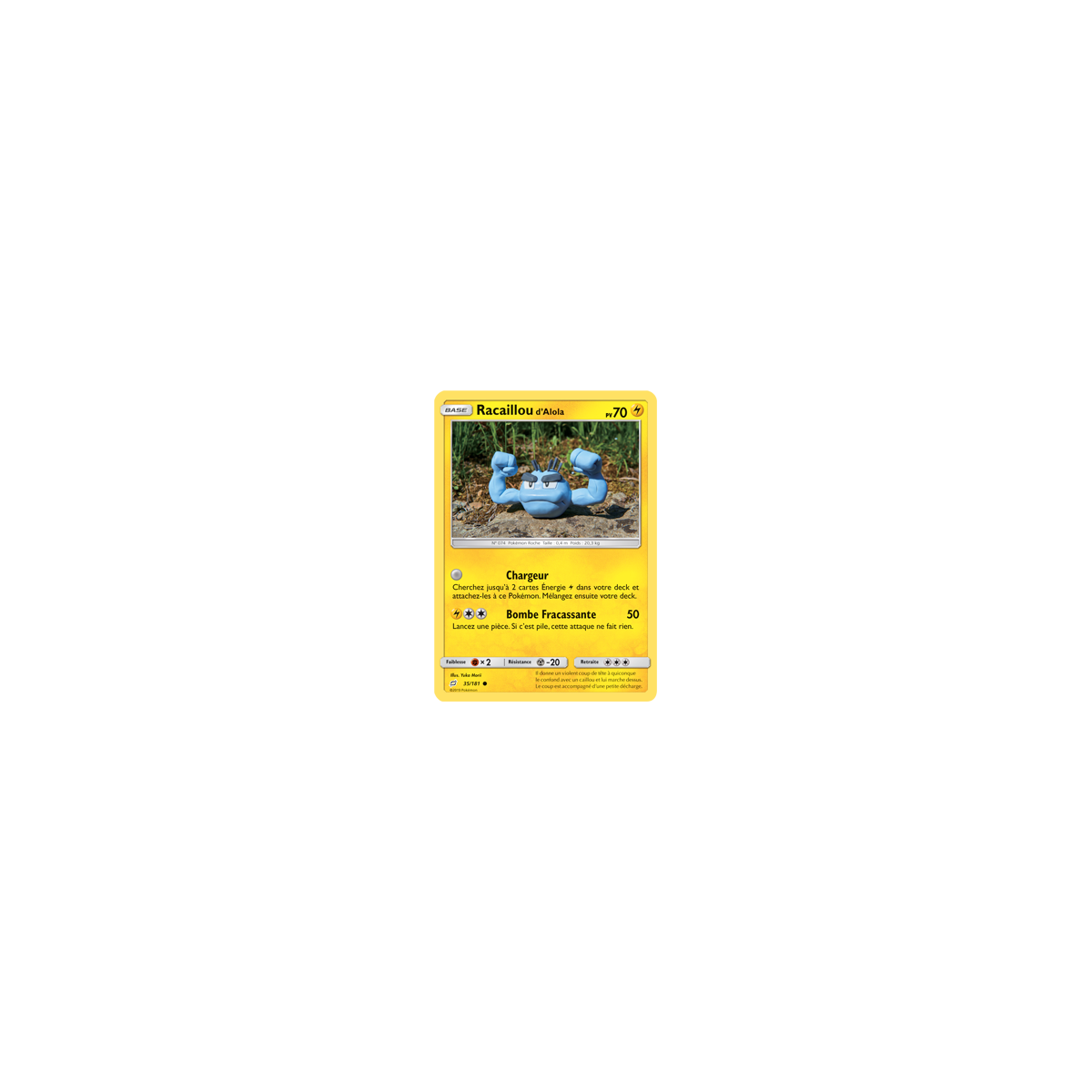 Carte Racaillou d'Alola - Commune de Pokémon Duo de Choc 35/181