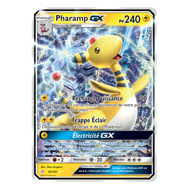 Découvrez Pharamp, carte Holographique rare GX de la série Duo de Choc