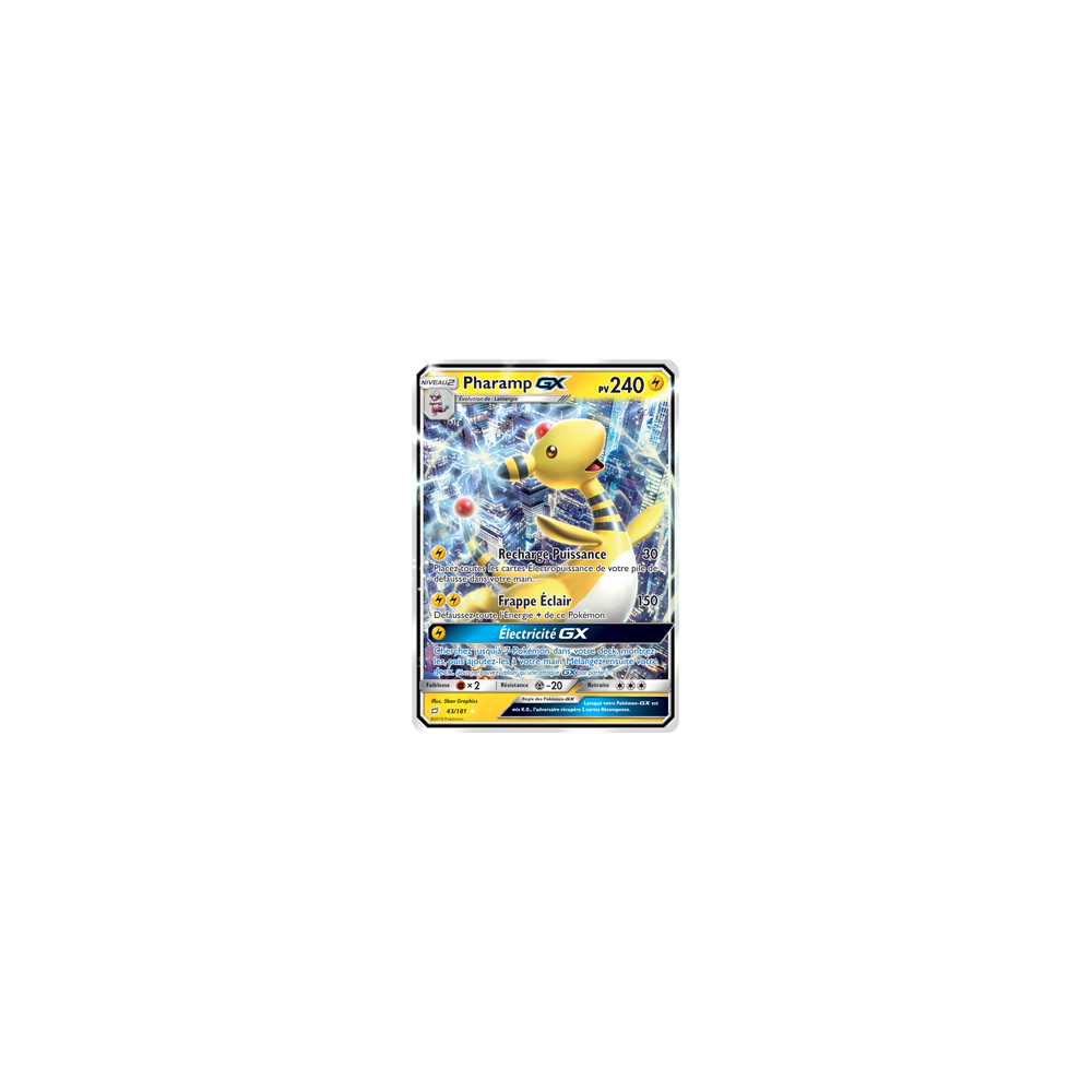 Découvrez Pharamp, carte Holographique rare GX de la série Duo de Choc