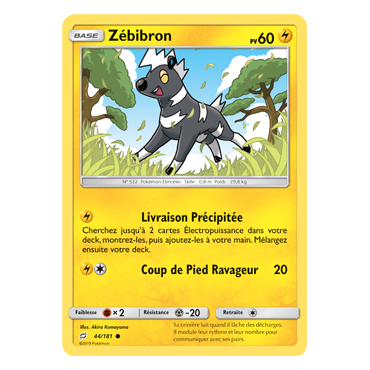 Découvrez Zébibron, carte Commune de la série Duo de Choc