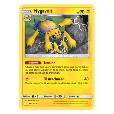 Découvrez Mygavolt, carte Rare de la série Duo de Choc