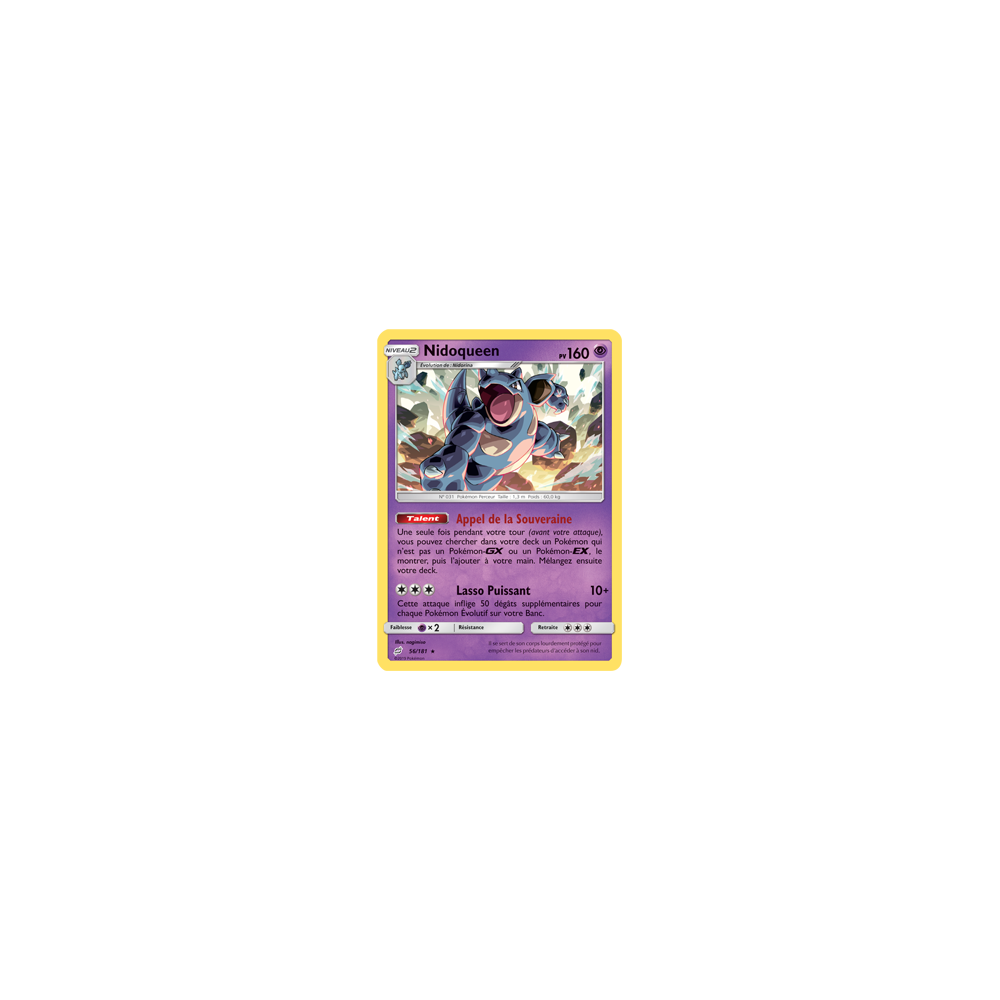 Nidoqueen 56/181 : Joyau Rare de l'extension Pokémon Duo de Choc