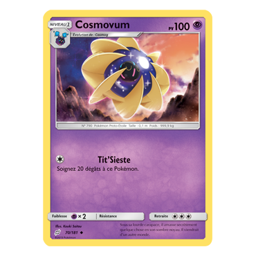 Carte Cosmovum - Peu commune de Pokémon Duo de Choc 70/181