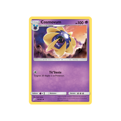 Carte Cosmovum - Peu commune de Pokémon Duo de Choc 70/181