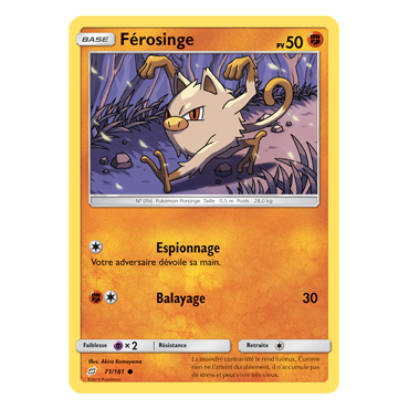 Découvrez Férosinge, carte Commune de la série Duo de Choc