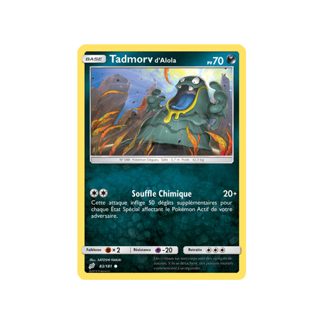 Carte Tadmorv d'Alola - Commune de Pokémon Duo de Choc 83/181