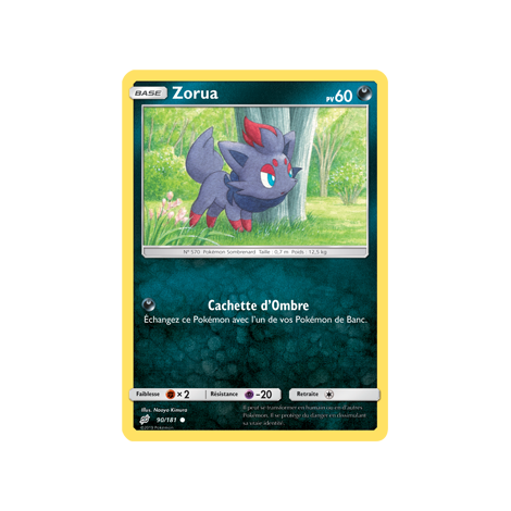 Carte Zorua - Commune de Pokémon Duo de Choc 90/181