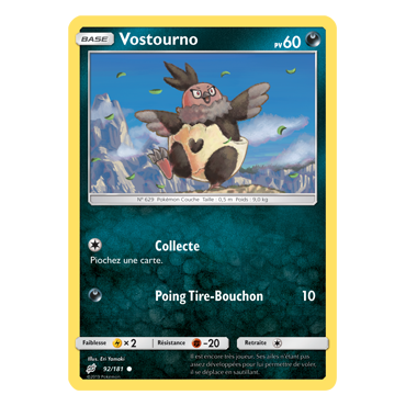 Carte Vostourno - Commune de Pokémon Duo de Choc 92/181