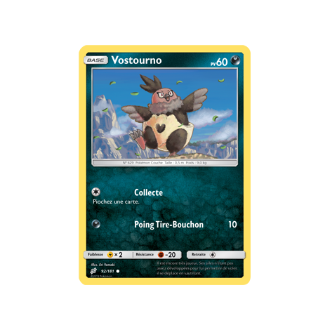 Carte Vostourno - Commune de Pokémon Duo de Choc 92/181