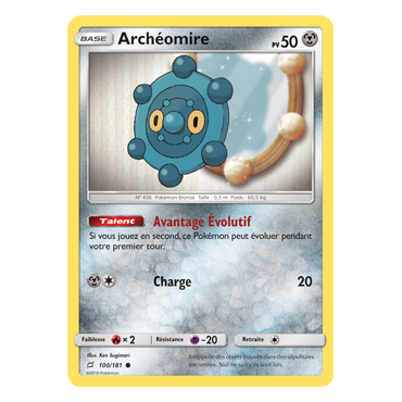Carte Archéomire - Commune de Pokémon Duo de Choc 100/181