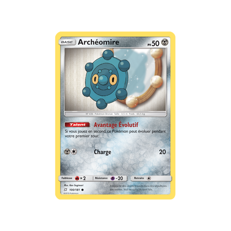 Carte Archéomire - Commune de Pokémon Duo de Choc 100/181