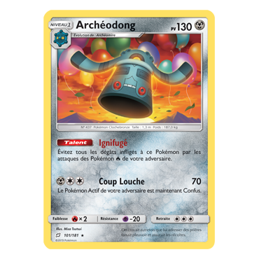 Archéodong 101/181 : Joyau Rare de l'extension Pokémon Duo de Choc