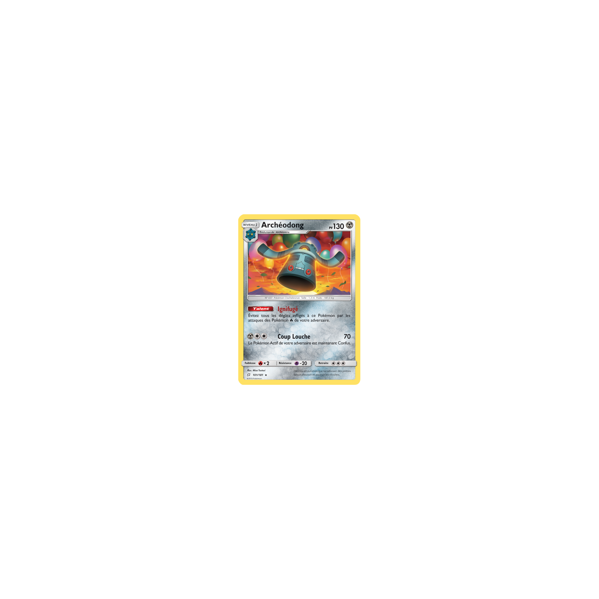 Archéodong 101/181 : Joyau Rare de l'extension Pokémon Duo de Choc