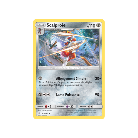 Scalproie 105/181 : Joyau Rare de l'extension Pokémon Duo de Choc