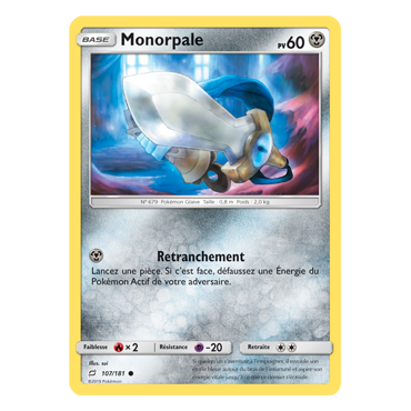 Carte Monorpale - Commune de Pokémon Duo de Choc 107/181