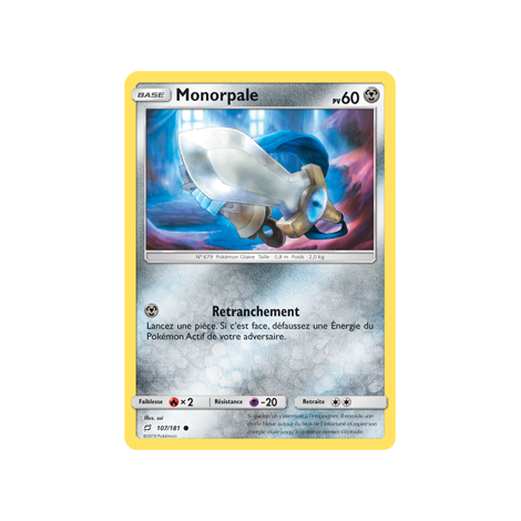 Carte Monorpale - Commune de Pokémon Duo de Choc 107/181