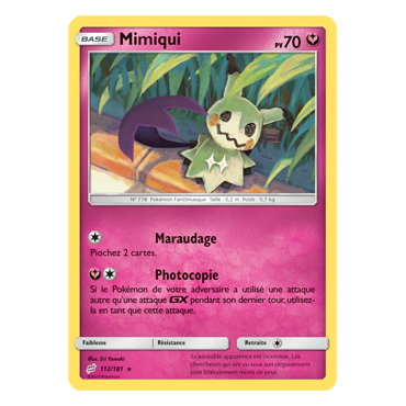 Découvrez Mimiqui, carte Rare de la série Duo de Choc