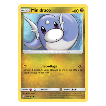 Découvrez Minidraco, carte Commune de la série Duo de Choc