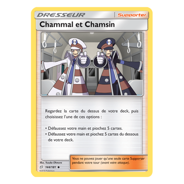 Chammal et Chamsin 144/181 : Joyau Peu commune de l'extension Pokémon Duo de Choc