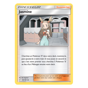 Carte Jasmine - Peu commune de Pokémon Duo de Choc 145/181
