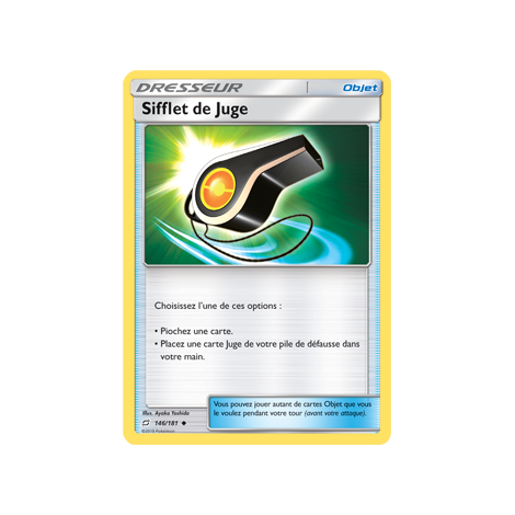 Carte Sifflet de Juge - Peu commune de Pokémon Duo de Choc 146/181