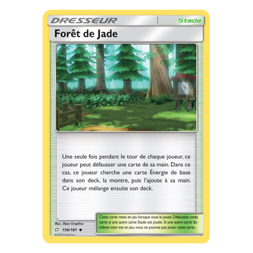 Carte Forêt de Jade - Peu commune de Pokémon Duo de Choc 156/181