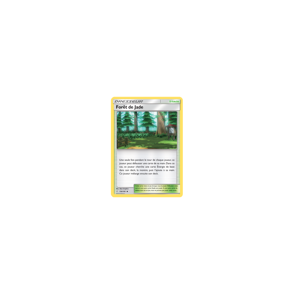 Carte Forêt de Jade - Peu commune de Pokémon Duo de Choc 156/181