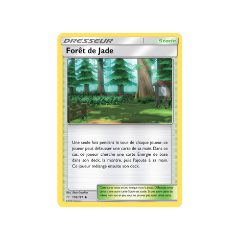 Carte Forêt de Jade - Peu commune de Pokémon Duo de Choc 156/181