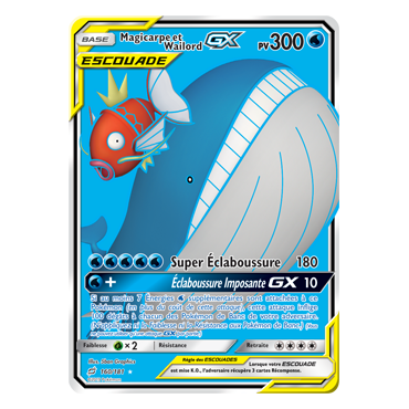 Découvrez Magicarpe et Wailord, carte Ultra rare de la série Duo de Choc