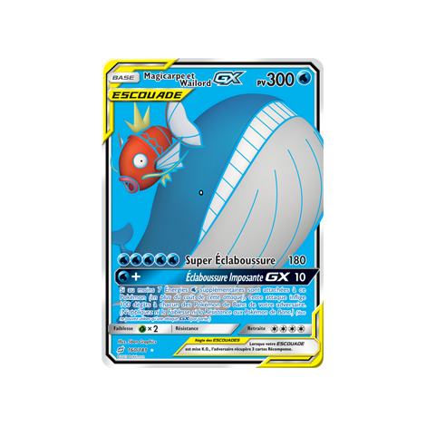 Découvrez Magicarpe et Wailord, carte Ultra rare de la série Duo de Choc