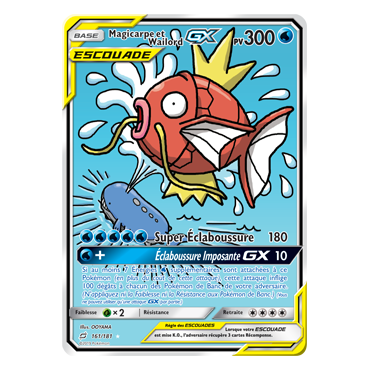 Magicarpe et Wailord 161/181 : Joyau Ultra rare de l'extension Pokémon Duo de Choc