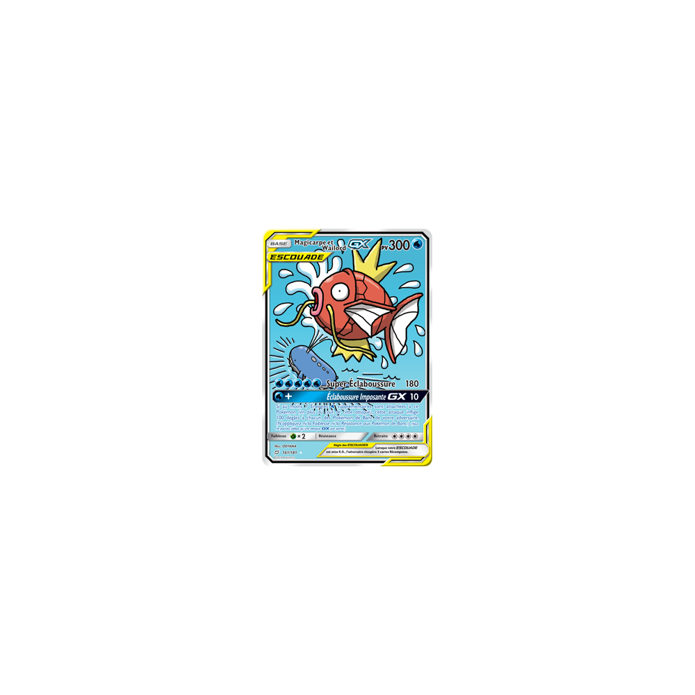 Magicarpe et Wailord 161/181 : Joyau Ultra rare de l'extension Pokémon Duo de Choc