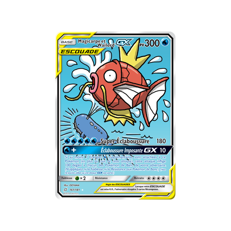 Magicarpe et Wailord 161/181 : Joyau Ultra rare de l'extension Pokémon Duo de Choc