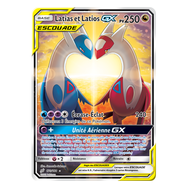 Carte Latias et Latios - Ultra rare de Pokémon Duo de Choc 170/181