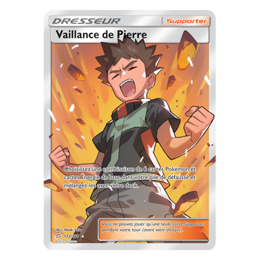 Vaillance de Pierre 172/181 : Joyau Ultra rare de l'extension Pokémon Duo de Choc
