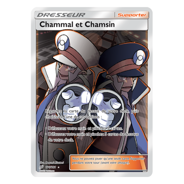 Carte Chammal et Chamsin - Ultra rare de Pokémon Duo de Choc 176/181