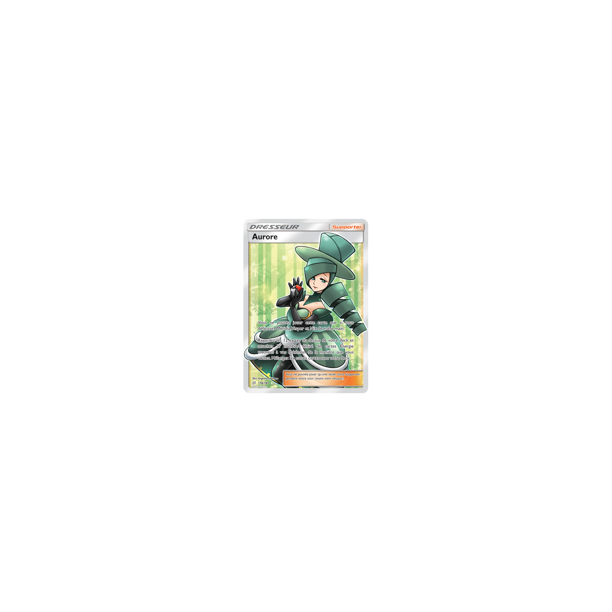 Aurore 178/181 : Joyau Ultra rare de l'extension Pokémon Duo de Choc